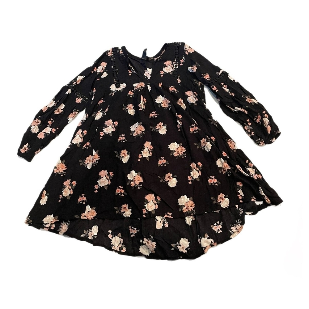Forever 21 Black and Pink Floral Mini Dress